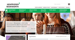 Desktop Screenshot of heinavedenseurakunta.fi