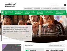 Tablet Screenshot of heinavedenseurakunta.fi